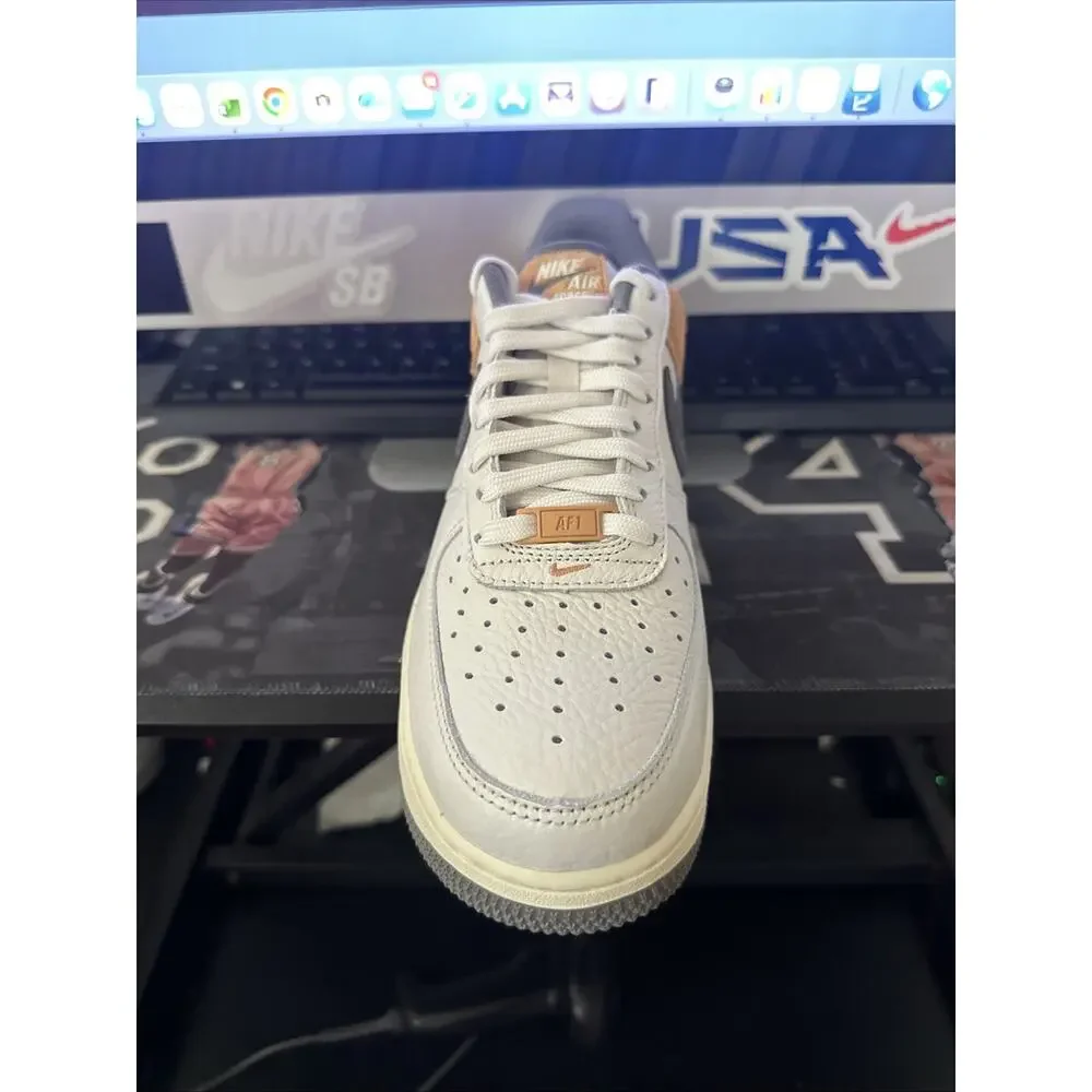 New Men 's Size 8 Nike Air Force 1 '07 LV8 Phantom Copper Moon IB7718-030